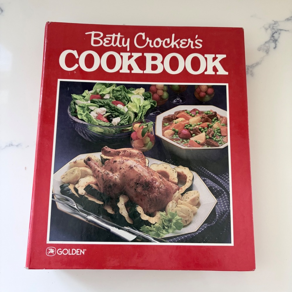 Vintage Betty Crocker Cookbook 1987 Red Ring Bound New and Revised Golden Press